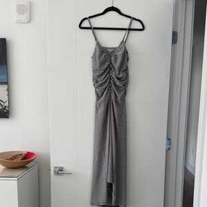 Rails Mari A Line Blue and White High Low Dress